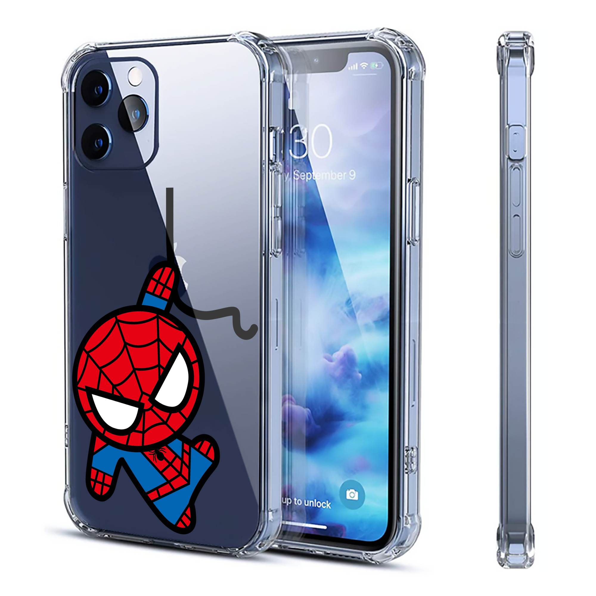 （画像用） アベンジャーズ The Avengers 【iPhone 12シリーズ対応】透明スマホケース（クリアソフトケース）